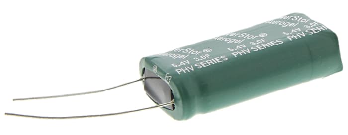 Eaton 3F Supercapacitor -10 → +30% Tolerance 5.4V dc, Through Hole
