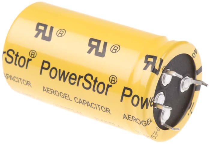 Eaton 400F Supercapacitor -5 → +10% Tolerance 2.7V dc, Through Hole