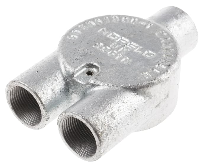 RS PRO Y Box, Conduit Fitting, 25mm Nominal Size, Steel