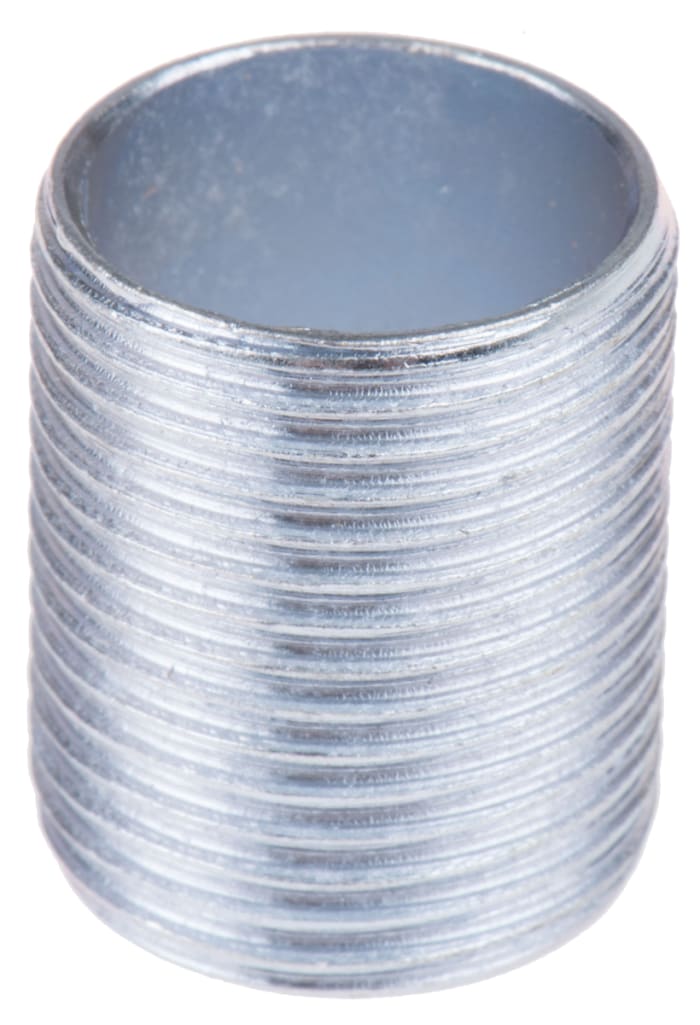 Racor para conducto RS PRO, Conexión Rígida Tubo-Tubo de Acero Plateado, tamaño nom. 20mm