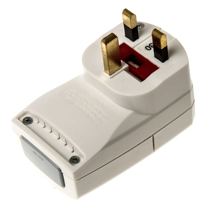 Powerbreaker RCD Plug 2 Pole ,Rated At 13A,230 V ac