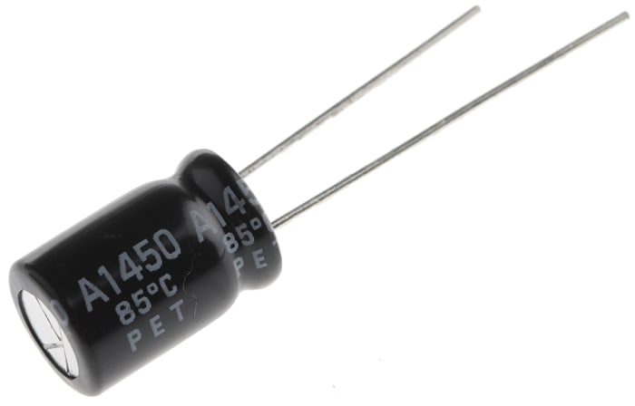 Rubycon 100μF Aluminium Electrolytic Capacitor 50V dc, Radial, Through Hole - 50PK100MEFC8X11.5