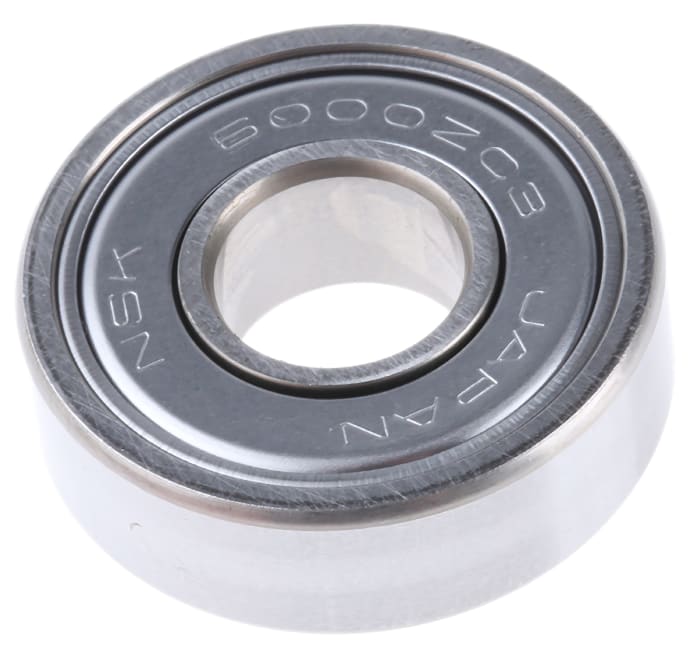 NSK 6000ZZC3 Single Row Deep Groove Ball Bearing- Both Sides Shielded 10mm I.D, 26mm O.D