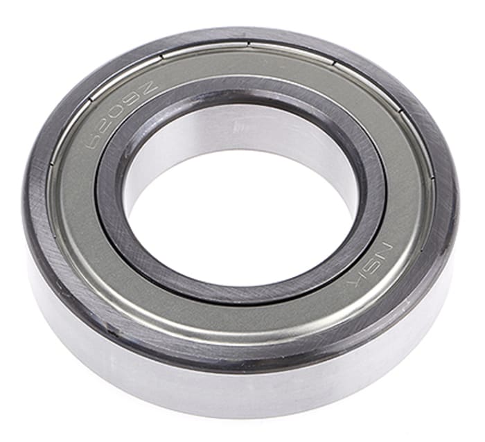 NSK 6209ZZC3 Single Row Deep Groove Ball Bearing- Both Sides Shielded 45mm I.D, 85mm O.D