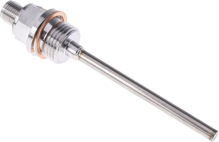 Jumo PT100 Temperature Sensor, 6mm Dia, 100mm Long, +200°C Max