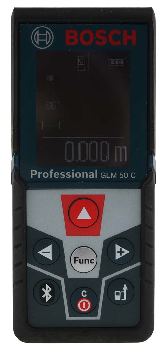 Medidor láser de distancias Bosch, alcance 0,05→ 50m, precisión ±1,5 mm, Clase 2, color rojo, 635nm