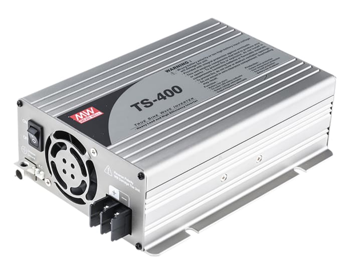 MEAN WELL Pure Sine Wave 400W Power Inverter, 42 → 60V dc Input, 230V ac Output