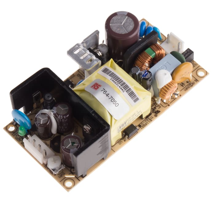 MEAN WELL Switching Power Supply, EPS-45-24, 24V dc, 1.9A, 45.6W, 1 Output, 127 → 370 V dc, 90 → 264 V ac