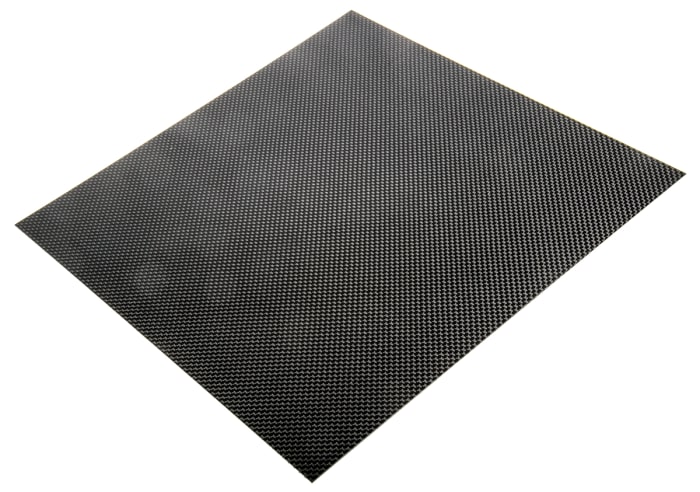 Carbon Fibre Sheet, 300mm x 300mm x 1mm