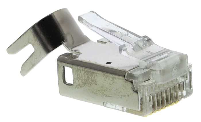 Telegartner MP8 Series Male RJ45 Connector, Cable Mount, Cat6a, STP Shield Straight