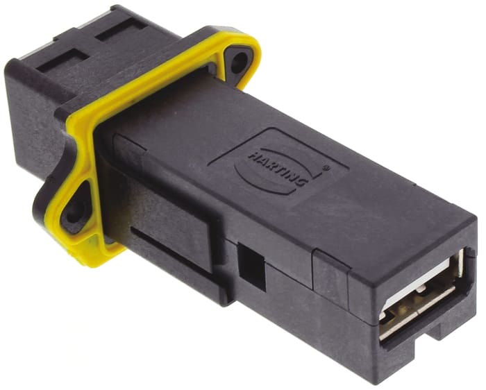 Harting Straight, Panel Mount, Socket Type A 2.0 USB Connector