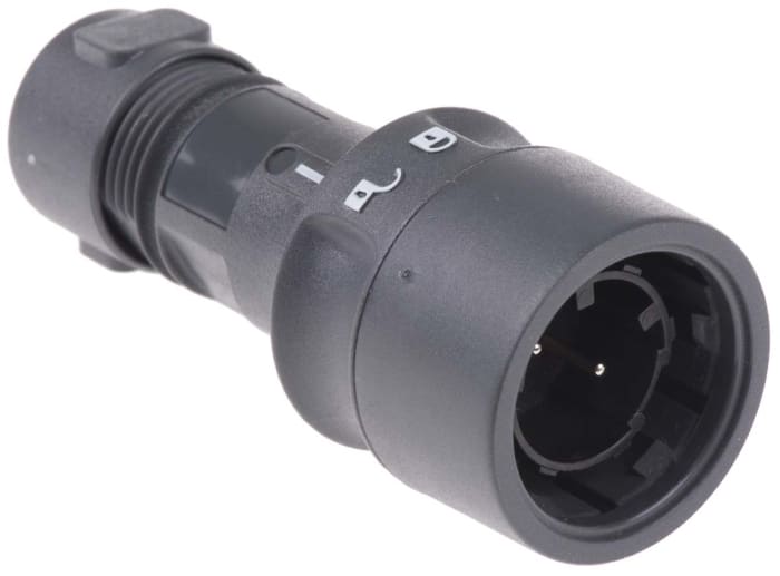 Bulgin Circular Connector, 2 Contacts, Cable Mount, Plug, Male, IP66, IP68, IP69K, Buccaneer 6000 Series