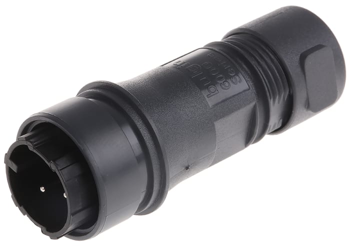 Bulgin Circular Connector, 3 Contacts, Cable, Standard Connector, Plug, Male, IP66, IP68, IP69K, Buccaneer 6000 Series