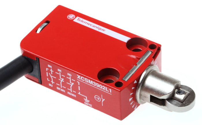 Telemecanique Sensors XCSM Series Roller Plunger Limit Switch, 2NC/1NO, 3P, Metal Housing