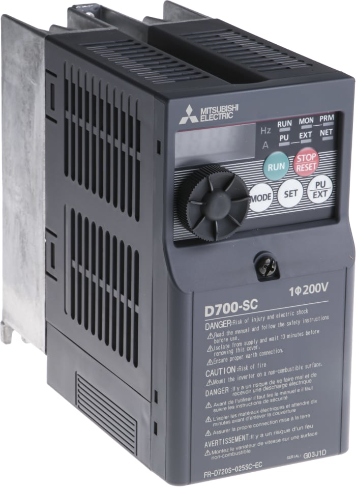 FR-D720S-042SC-EC Variador de Frecuencia Mitsubishi monofásico 0,75kW