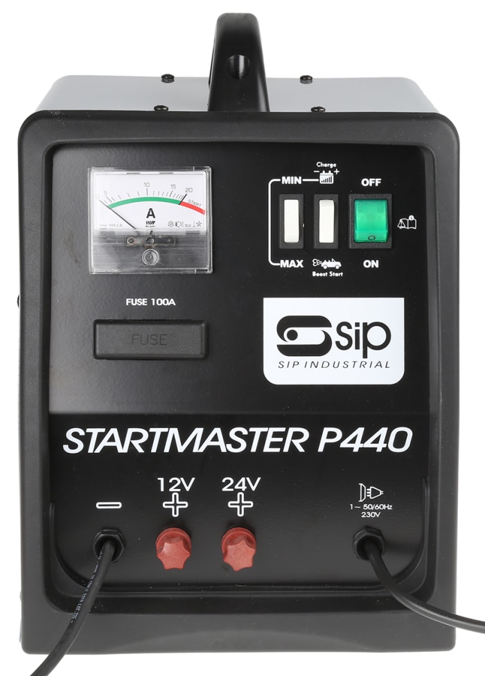 RS PRO RS PRO Battery Charger For Lead Acid 12V 33A with UK plug