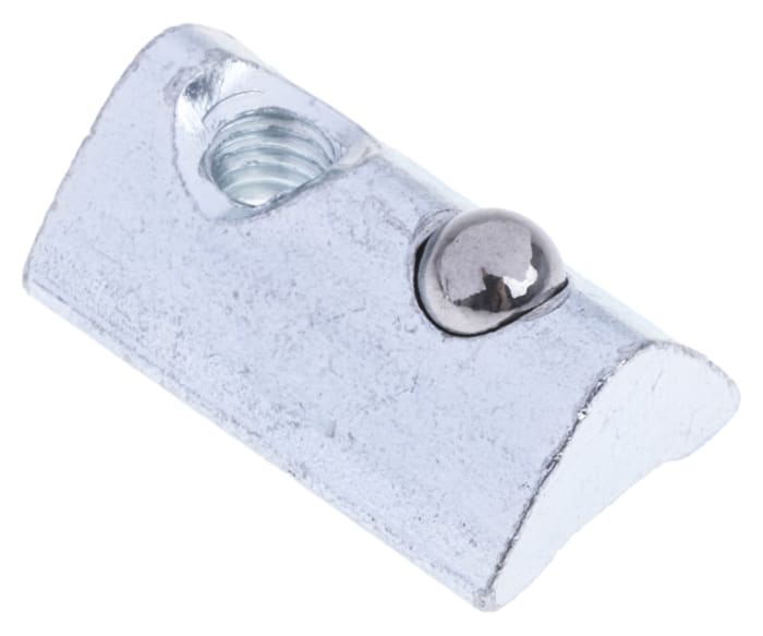 Ecrou à rainure en T RS PRO, profilé 30 mm, L. 17mm, filetage M4, rainure 6mm en Acier