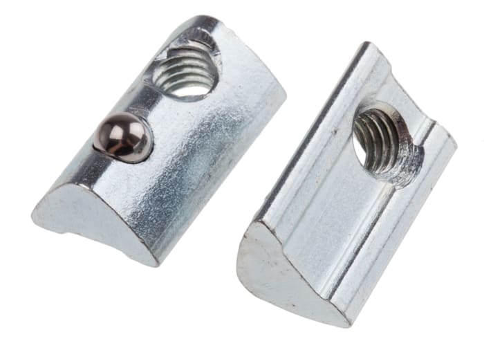 Ecrou à rainure en T RS PRO, profilé 30 mm, L. 17mm, filetage M5, rainure 6mm en Acier