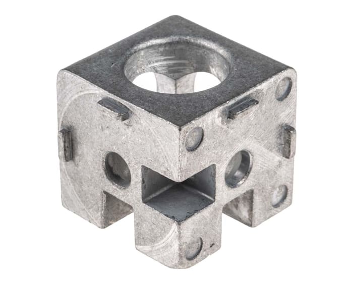 RS PRO Cube Connector, Connecting Component, Strut Profile 40 mm, Groove Size 8mm