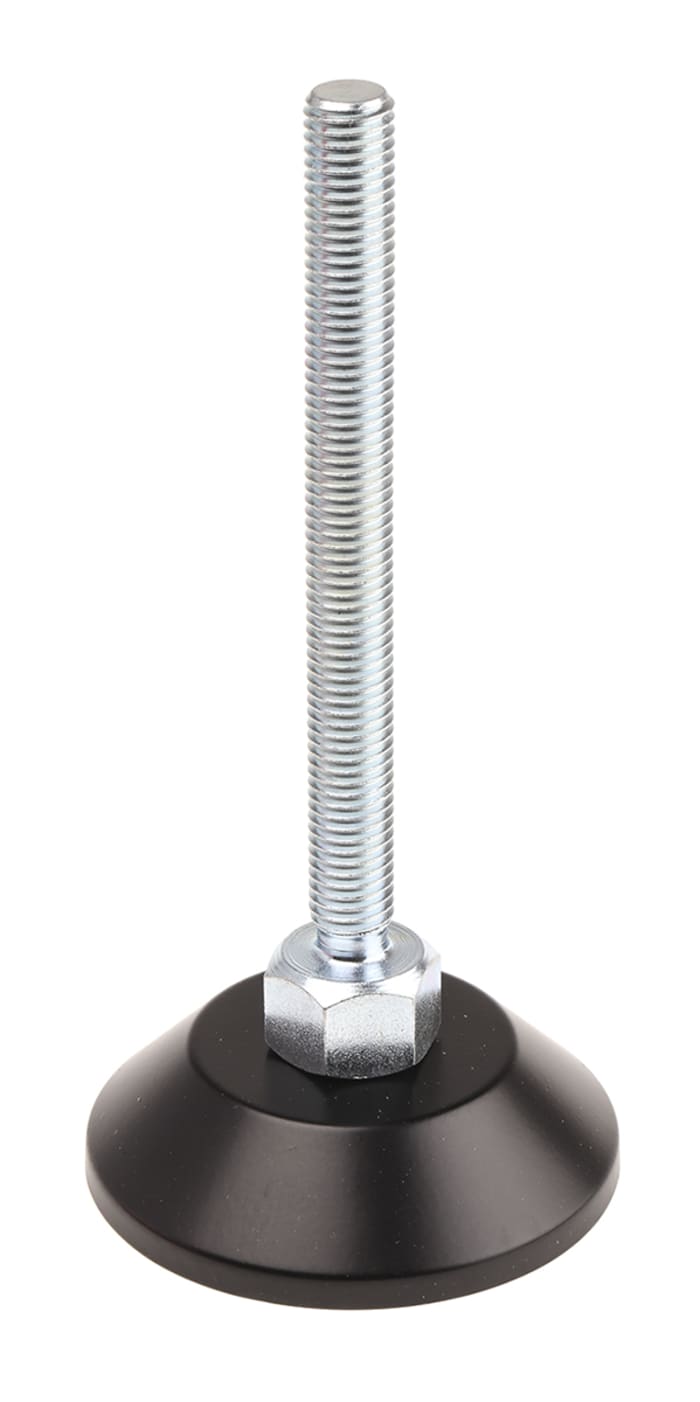 Trapezium pivot foot, base 80, M12x125