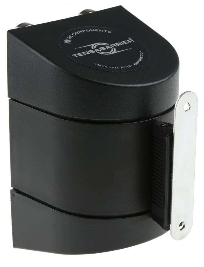 Tensator Black & Yellow Retractable Barrier, 4.6m, Yellow/Black Tape