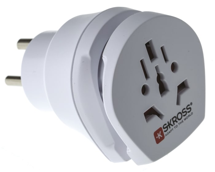 SKROSS Australia, China, Europe, Italy, Switzerland, UK, USA to Denmark, Europe Travel Adapter, Rated At 16A