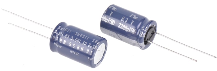 NIC Components 3300μF Electrolytic Capacitor 6.3V dc, Through Hole - NRSG332M6.3V12.5X20F