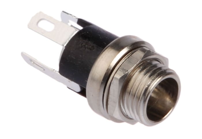 Switchcraft DC Socket Rated At 5.0A, 12.0 V, Panel Mount, Silver