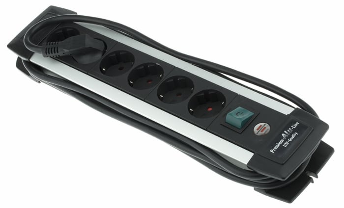 Rallonge électrique brennenstuhl 3m, 6 prise Type F - Schuko allemand, 230 V, 16A, IP20