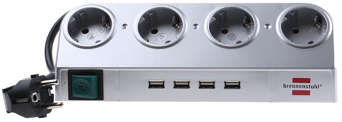 Brennenstuhl Stecker Wasserdicht IP44 – Für Kabel 3G1,5 Und 3G2,5, Zum Selbstaufbau, Schwarz