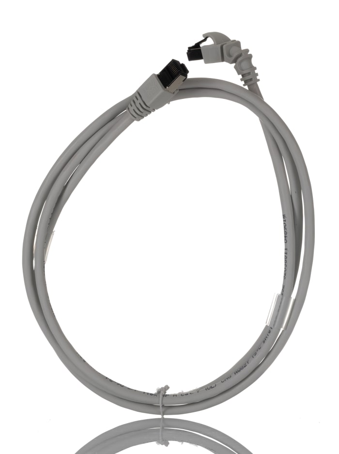 WeidmullerIE, 1.5m Cat6, Grey RJ45 to Male RJ45 Male, S/FTP Shielded, Terminated LSZH Sheath