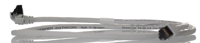 Weidmüller Cabinet Line, 1 m Cat6 Ethernet Cable, Grey, Shielded Screened Low Smoke Zero Halogen Sheath