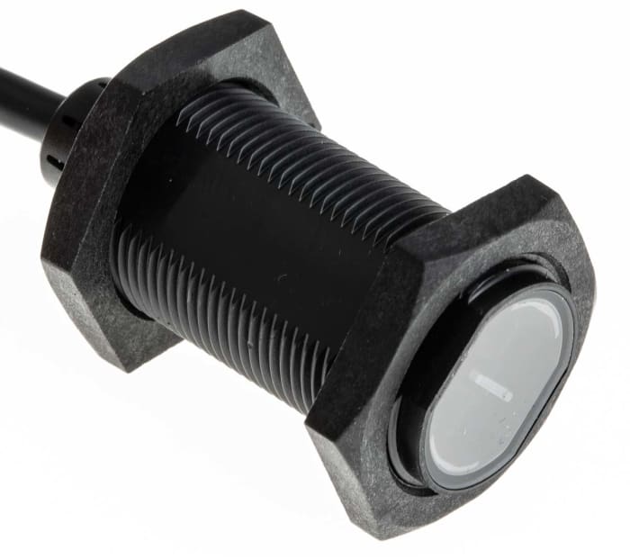 Fotocélula de cuerpo cilíndrico Omron, Sistema Difuso, alcance 100 mm, salida NPN, Precableado, IP67, IP69K