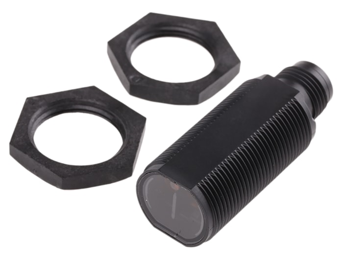 Omron Diffuse Photoelectric Sensor, Barrel Sensor, 100 mm Detection Range