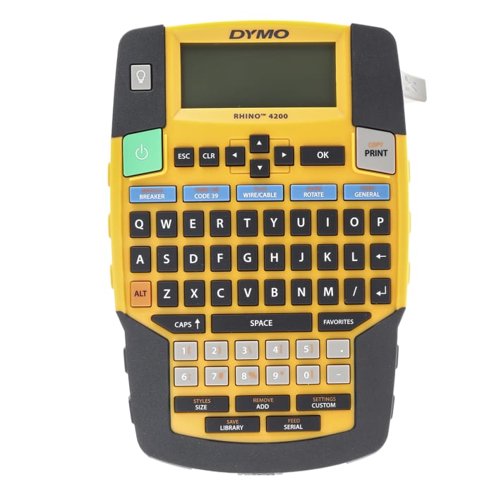 Dymo Rhino 4200 Handheld Label Printer, 19mm Max Label Width, UK Plug