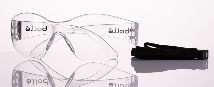 Bolle Safety BANDIDO Anti-Mist UV Safety Glasses, Clear PC Lens, Vented