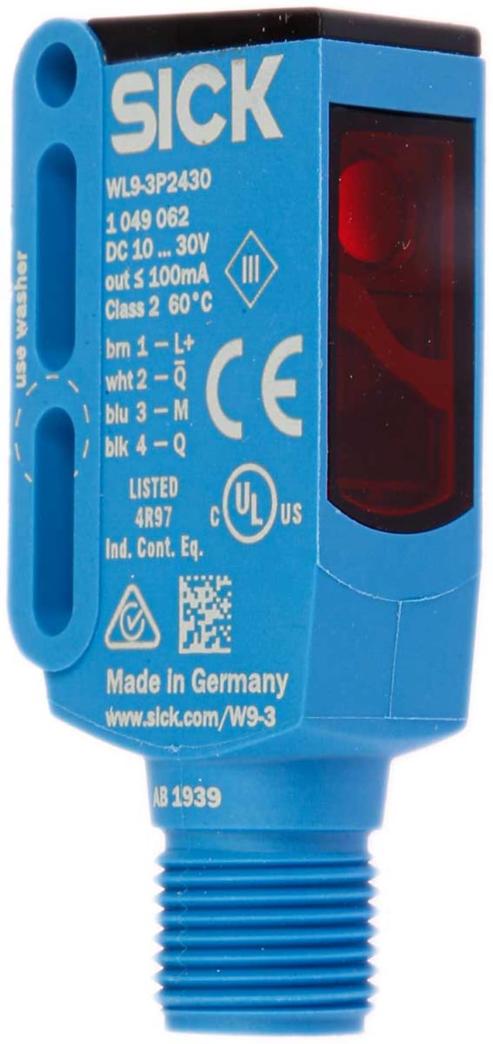SICK Retroreflective Photoelectric Sensor, Block Sensor, 0 → 4 m Detection Range