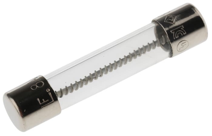 Littelfuse 8A T Glass Cartridge Fuse, 6.3 x 32mm