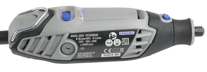 F0133000JR Dremel, Dremel 3000 Corded Rotary Tool, UK Plug, 769-0338