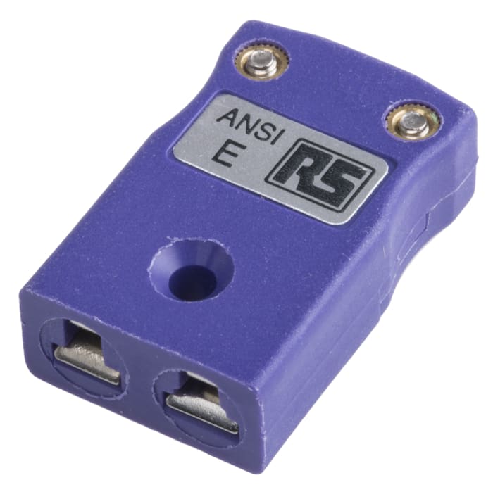 RS PRO Miniature Thermocouple Connector for Use with Type E Thermocouple, 4mm Probe, ANSI, RoHS Compliant Standard