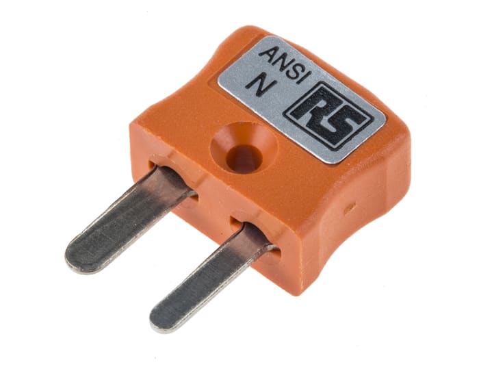 Conector macho RS PRO para Termopar tipo N de color Naranja