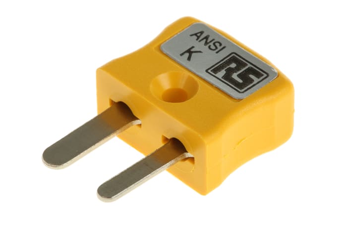 RS PRO Miniature Thermocouple Connector for Use with Type K Thermocouple, 4mm Probe, ANSI, RoHS Compliant Standard