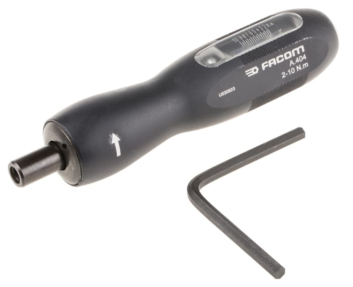 Facom Adjustable Hex Torque Screwdriver 2 10Nm 1 4 in Drive 6 Accuracy
