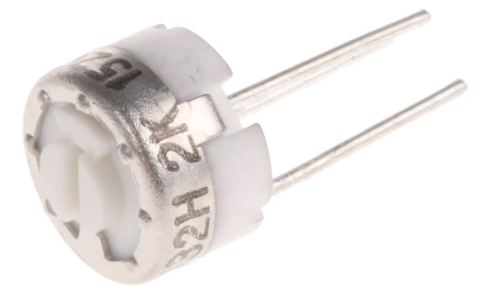 2kΩ, Through Hole Trimmer Potentiometer 0.5W Top Adjust Bourns, PV32