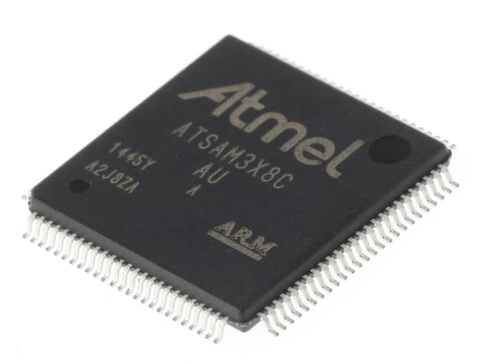 Microchip ATSAM3X8CA-AU, 32bit ARM Cortex M3 Microcontroller, ATSAM3, 84MHz, 16 kB, 2 x 256 kB Flash, ROM, 100-Pin LQFP