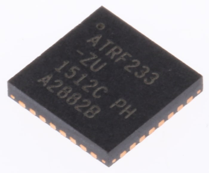 Microchip AT86RF233-ZU, Zigbee Transceiver 2.32GHz to 2.5GHz 32-Pin QFN