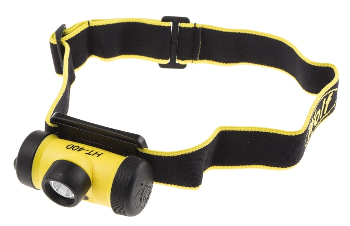 Lampe frontale Wolf Safety LED non rechargeable, Noir, 50 lm