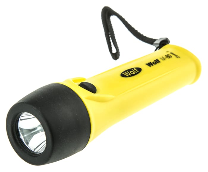 Wolf Safety ATEX LED Torch Yellow 120 lm