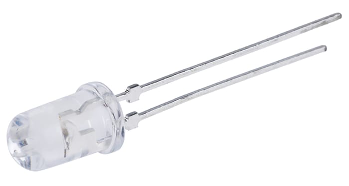Broadcom3.2 V Cyan LED 5mm Through Hole, HLMP-CE35-Y1CDD