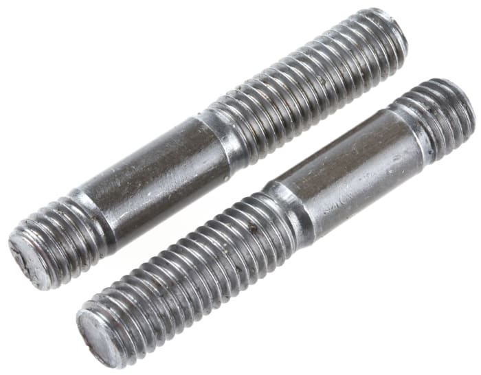 RS PRO Plain Steel Threaded Rod, M10, 60mm